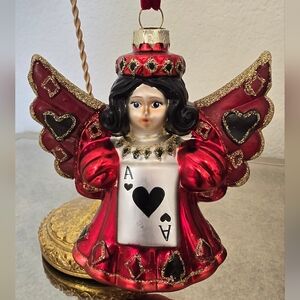 NWOT! Ace Of Hearts Angel Ornament